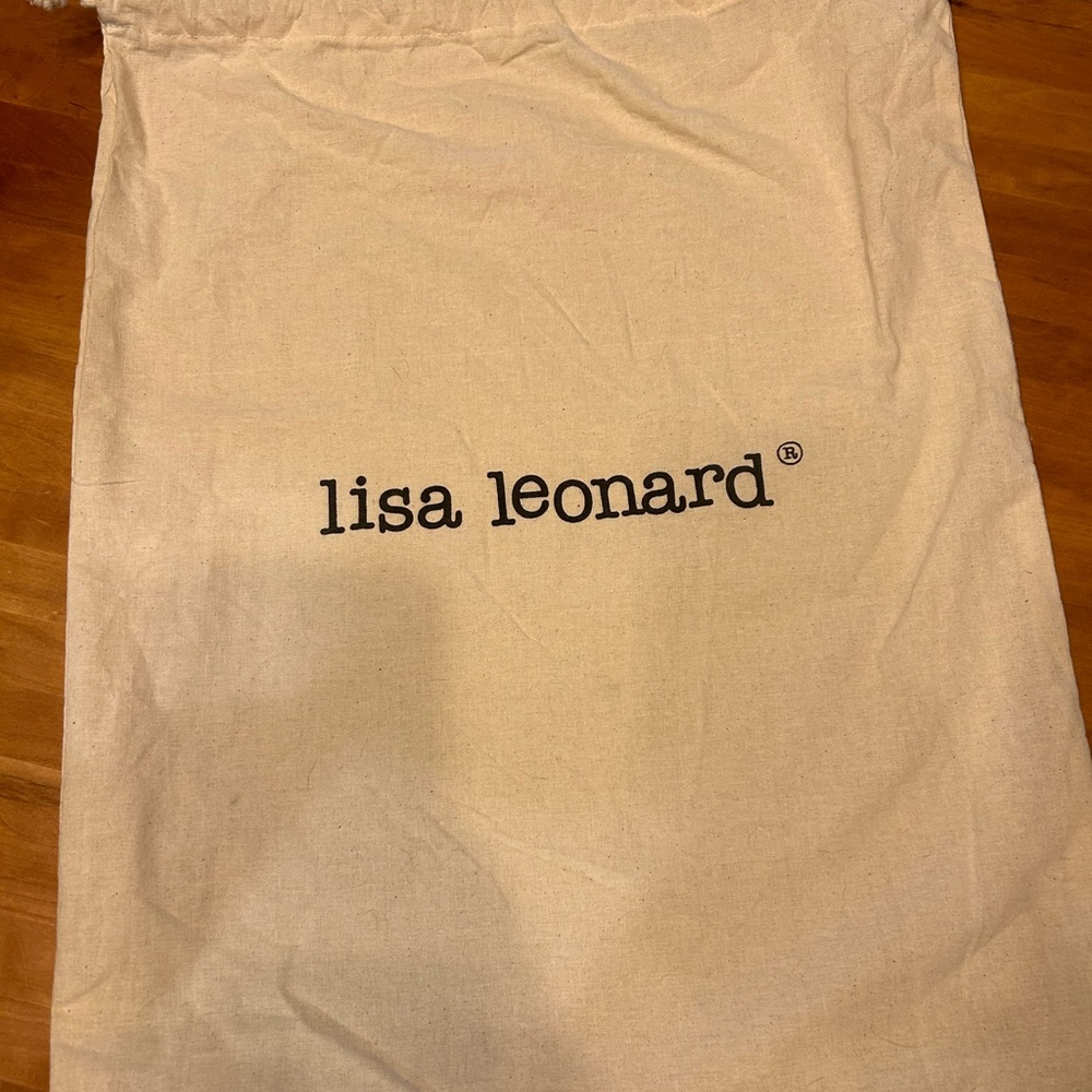 Lisa Leonard “you are beautiful” crossbody. Artisan made black leather crossbody - Picture 5 of 7